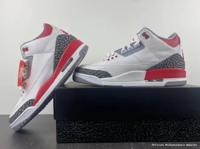 Official Maikesneakers 3 Jordan OG Red DN3707-160 Air Fire 0416